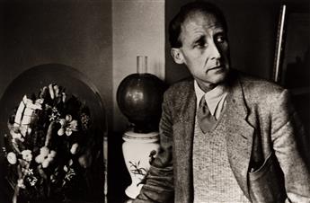 BEAUMONT NEWHALL (1908-1993) Group of 7 photographs of iconic photographers, includig Cartier-Bresson, Brandt, Weston, and others.